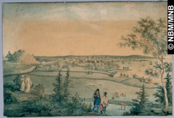 tableau : Vue sur Saint John, Nouveau-Brunswick, 1814