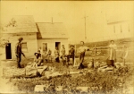 Wolastoqew Group Constructing a Canoe, c. 1890