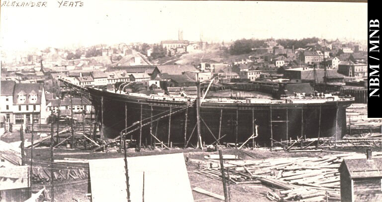 LAlexander Yeats en construction, chantier naval David Lynch, Saint John, Nouveau-Brunswick