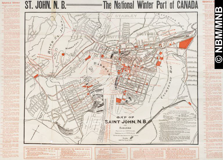 Map Of Saint John New Brunswick Canada