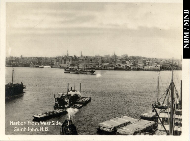 Vue du port, Saint John, Nouveau-Brunswick
