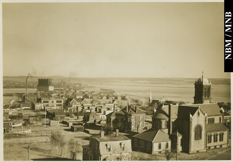 View of Bay of Fundy, Taken from above Church of Assumption, Dufferin Row, Saint John, New Brunswick