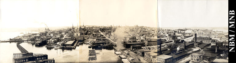 Panorama View of City Looking North Prior to 1914