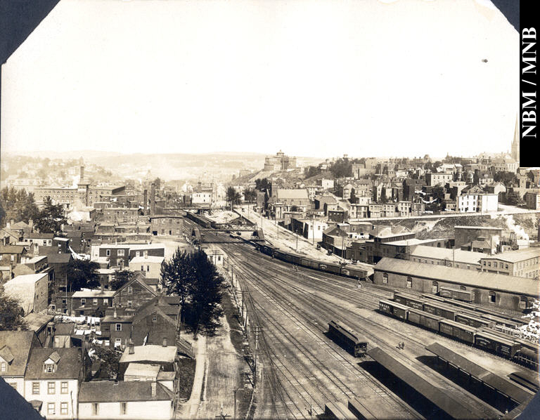 Panorama of North End of City with Hospital in Center on Skyline 1915