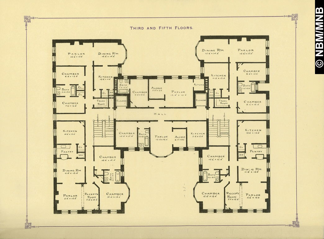 Third and Fifth Floors, Proposed Apartment House, Saint John, New Brunswick