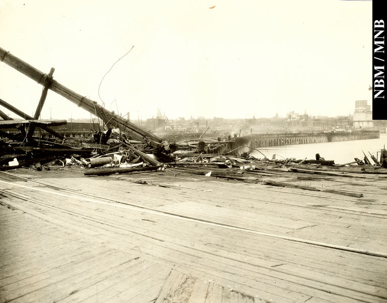 Charred Remains of West Side Docks after the fire, Saint John, New Brunswick