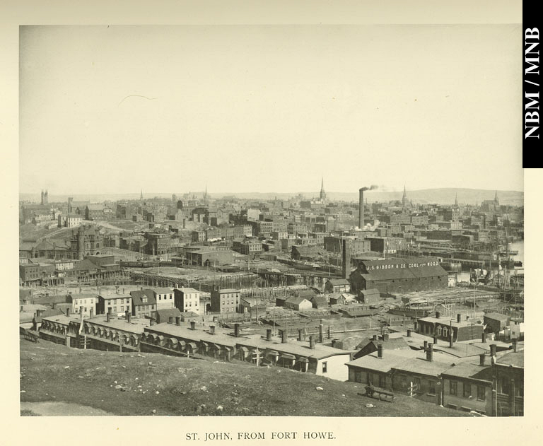 Vue de Saint John depuis le fort Howe, Saint John, Nouveau-Brunswick