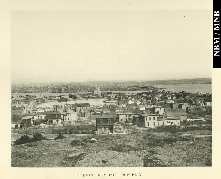 Saint John vu depuis le fort Dufferin, Saint John, Nouveau-Brunswick