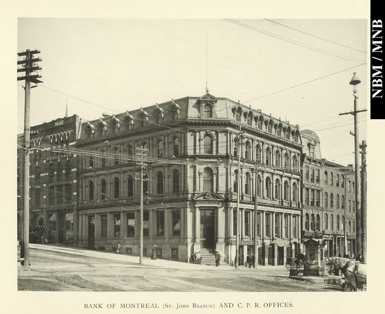 Bank of Montreal, Saint John Branch and C.P.R. Offices, corner of King Street and Prince William Street, Saint John, New Brunswick