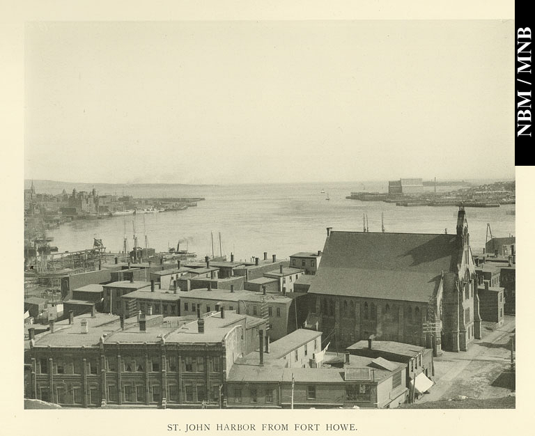 Port de Saint John depuis le fort Howe, Saint John, Nouveau-Brunswick