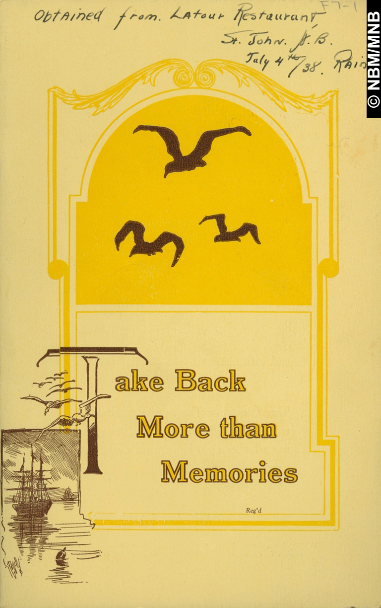 "Take Back More than Memories", Welcome to Saint John and Manchester Robertson Allison Limited, Saint John, New Brunswick