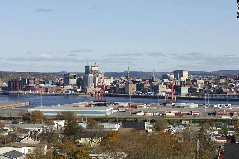 Vue de Saint John depuis la tour Martello, Saint John, Nouveau-Brunswick