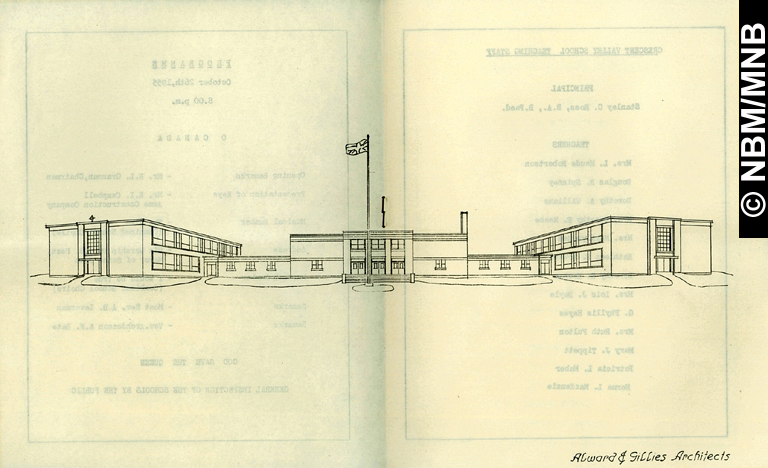 Inauguration des coles Crescent Valley et Saint Pius X, Saint John, Nouveau-Brunswick