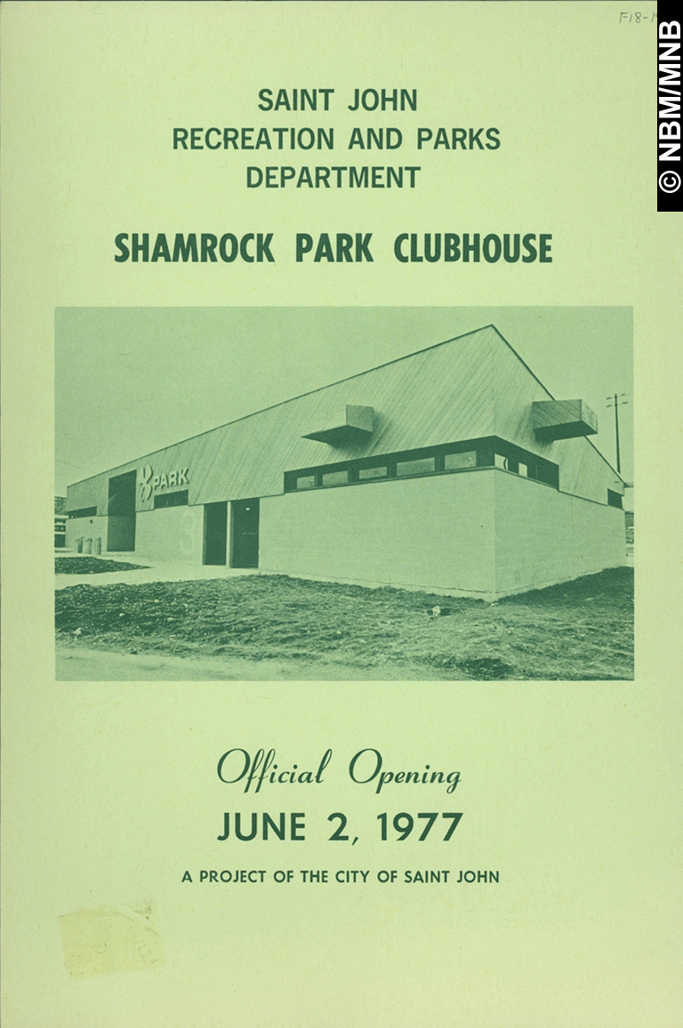 Inauguration du chalet du parc Shamrock, service des loisirs et des parcs de Saint John, Saint John, Nouveau-Brunswick