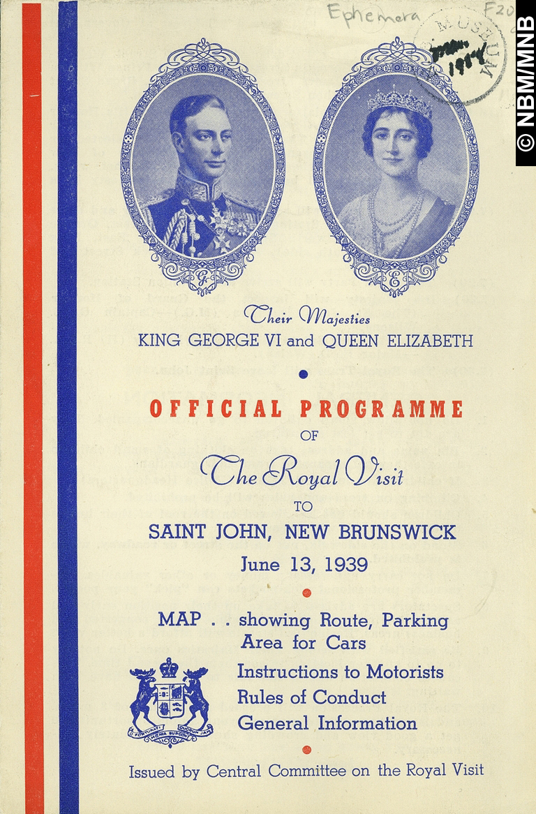 Leurs Majests le roi George VI et la reine Elizabeth, visite royale  Saint John, Nouveau-Brunswick