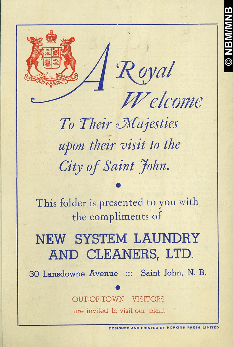 Leurs Majests le roi George VI et la reine Elizabeth, visite royale  Saint John, Nouveau-Brunswick