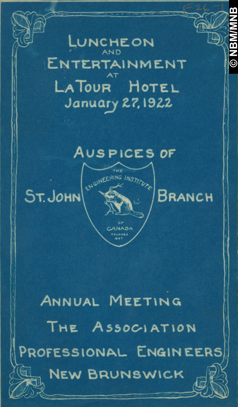 Assemble annuelle, Association des ingnieurs du Nouveau-Brunswick, htel LaTour, Saint John, Nouveau-Brunswick