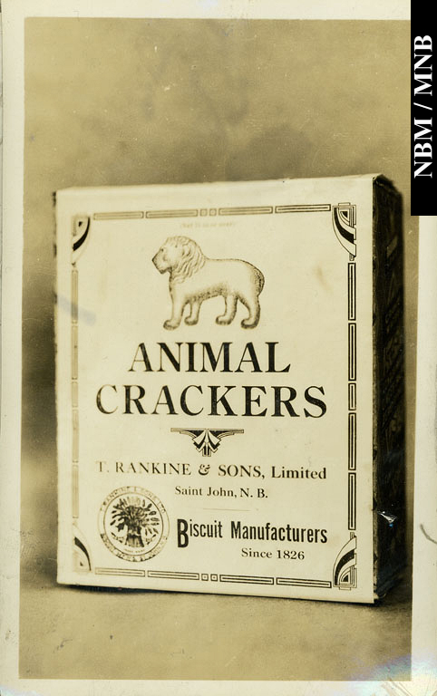 Craquelins en forme danimaux, T. Rankine & Sons Limited, fabricants de biscuits, Saint John, Nouveau-Brunswick