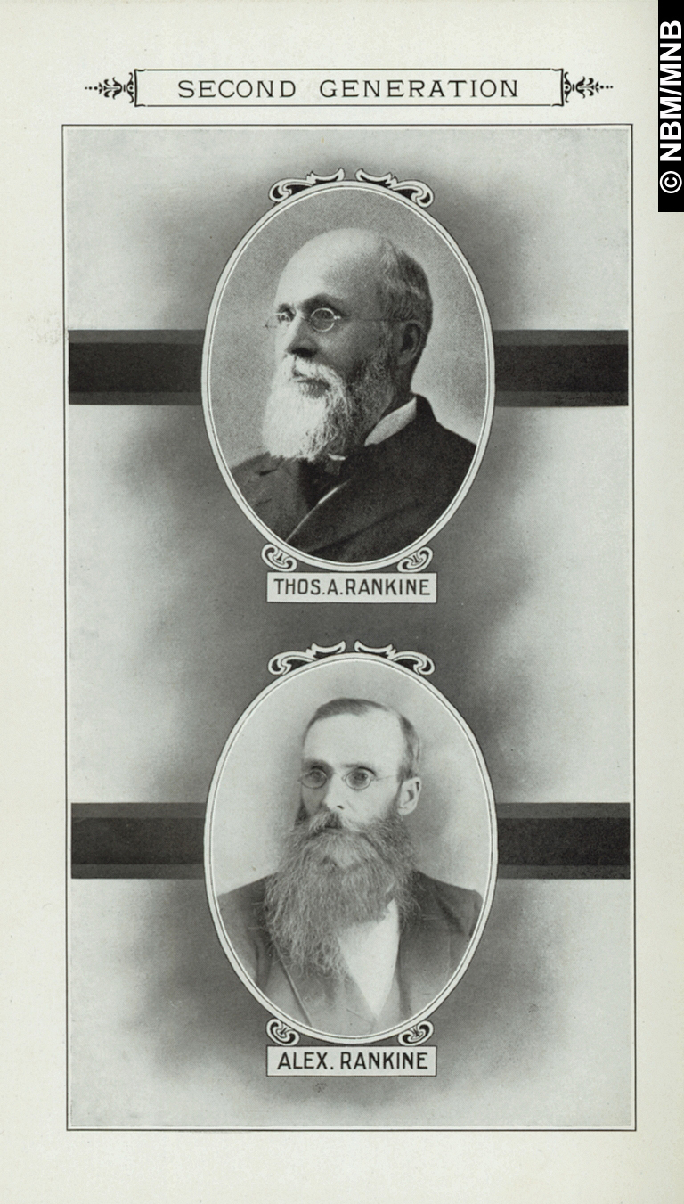 Thomas A. Rankine et Alexander Rankine, T. Rankine & Sons Limited, fabricants de biscuits, Saint John, Nouveau-Brunswick