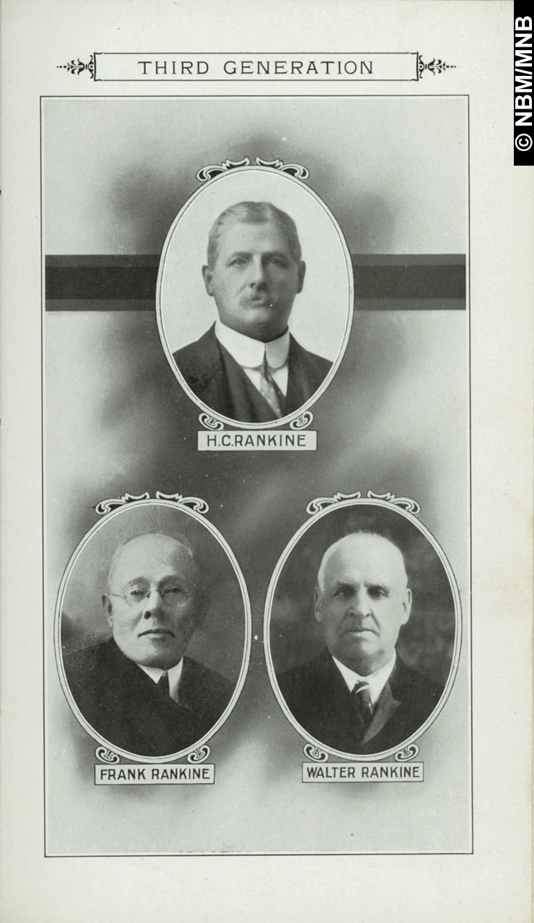 H. C. Rankine, Frank Rankine, Walter Rankine, T. Rankine & Sons Limited, fabricants de biscuits, Saint John, Nouveau-Brunswick