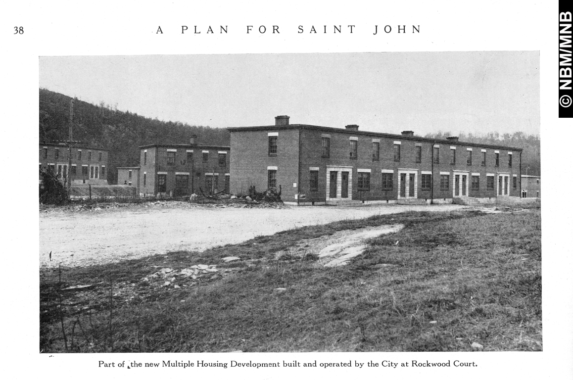 Part of the New Municipal Housing Development Built and Operated by the City at Rockwood Court,  Master Plan of the Municipality of the City and County of Saint John, New Brunswick