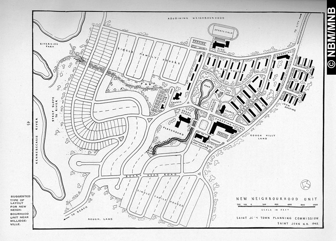  Nouveau quartier , plan directeur municipal de la Ville et du Comt de Saint John, Nouveau Brunswick