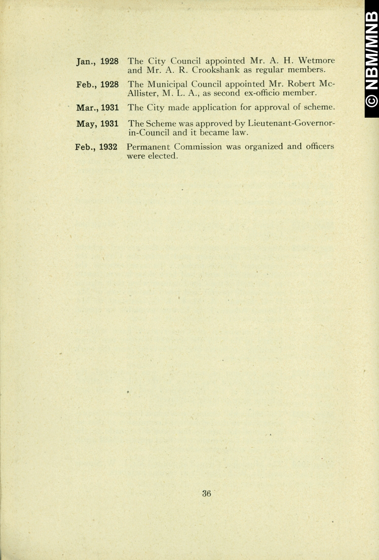 Plan durbanisme de la ville de Saint John, N.-B., 1922