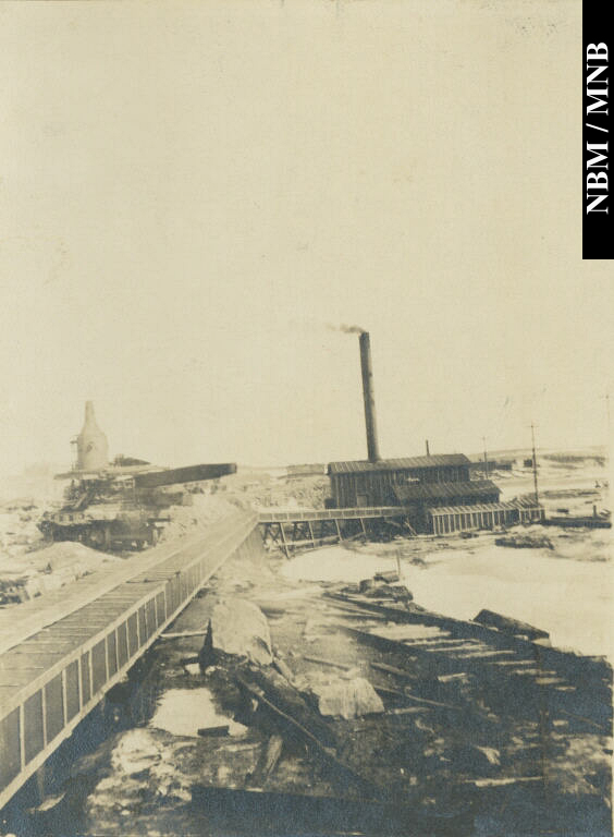 Construction of Courtenay Bay, Saint John, New Brunswick