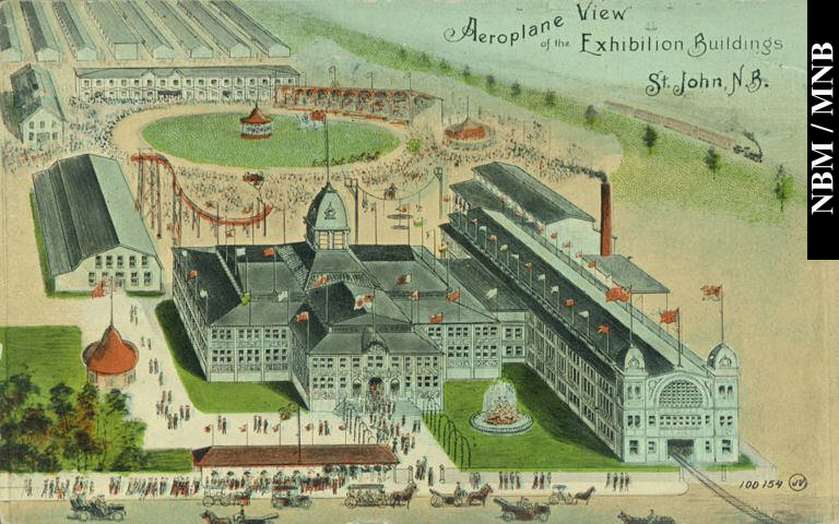 Aerial View of the Exhibition Buildings, Saint John, New Brunswick