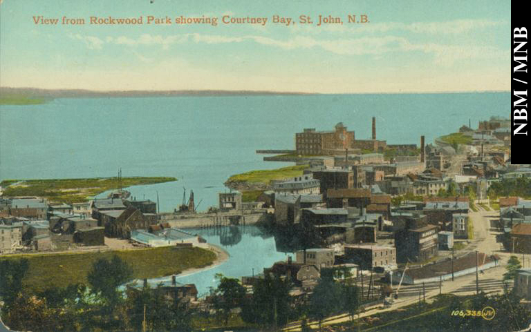 Vue de la baie Courtenay depuis le parc Rockwood, Saint John, Nouveau-Brunswick