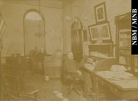 George Frederic Matthew in his Office at the Custom House, Saint John, New Brunswick