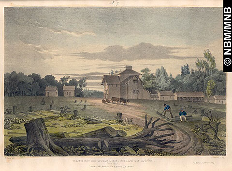 The Tavern at Stanley, Built of Logs, June, 1835