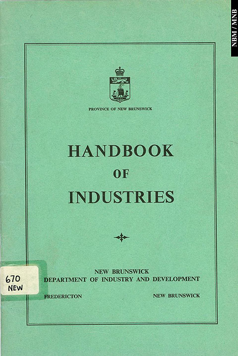 Handbook of Industries, Province of New Brunswick