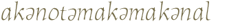 akanotemakenel