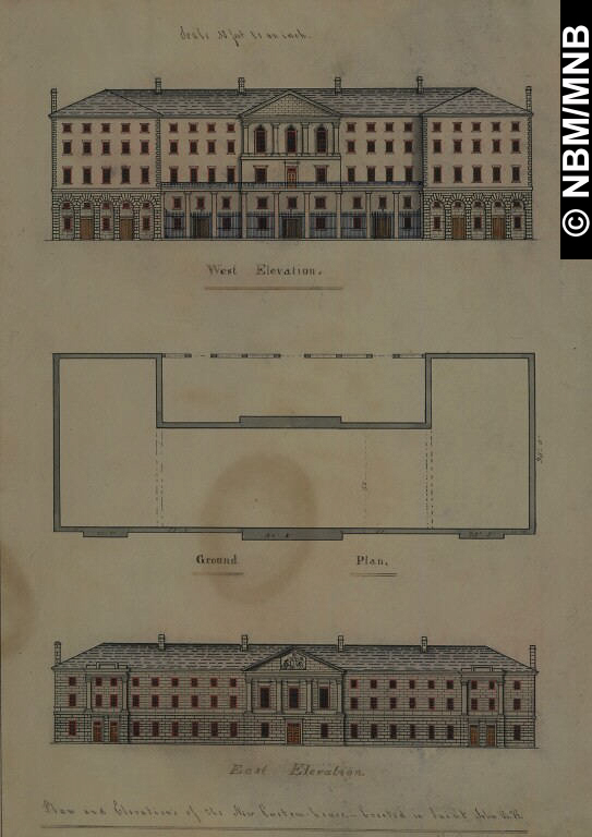 Plan and Elevations of the New Custom House - Erected in Saint John, N.B.