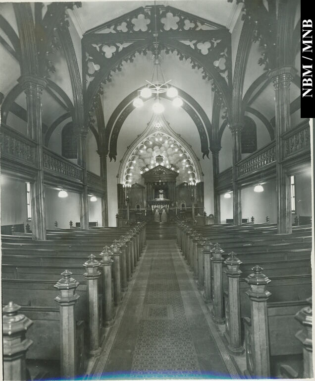 Interior of Trinity Church, Showing Chancel, Germain Street, Saint John, New Brunswick