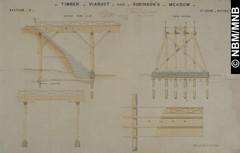 Timber Viaduct Over Robinson