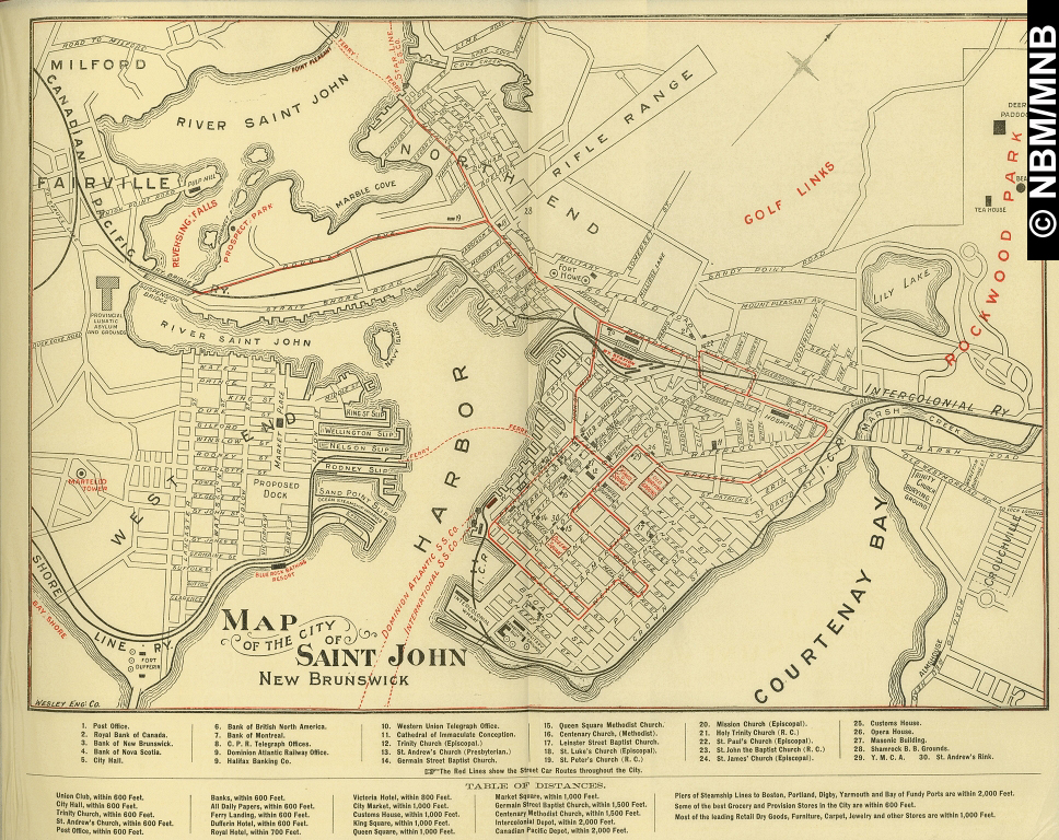 "Map of the City of Saint John, New Brunswick"