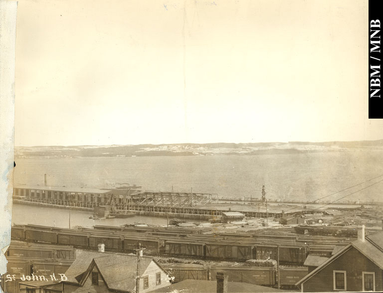 View from West Side Docks looking towards East Saint John, New Brunswick