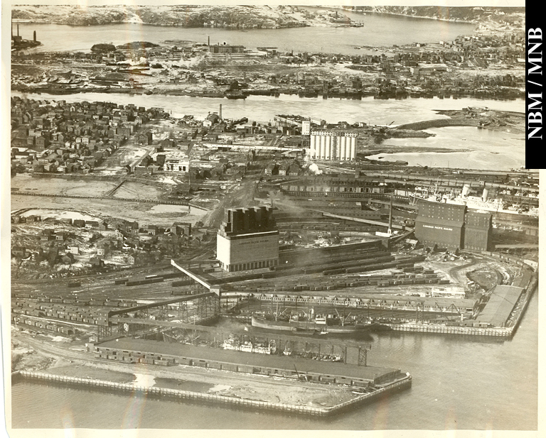 Aerial View of West Side Docks and North End, Saint John, New Brunswick