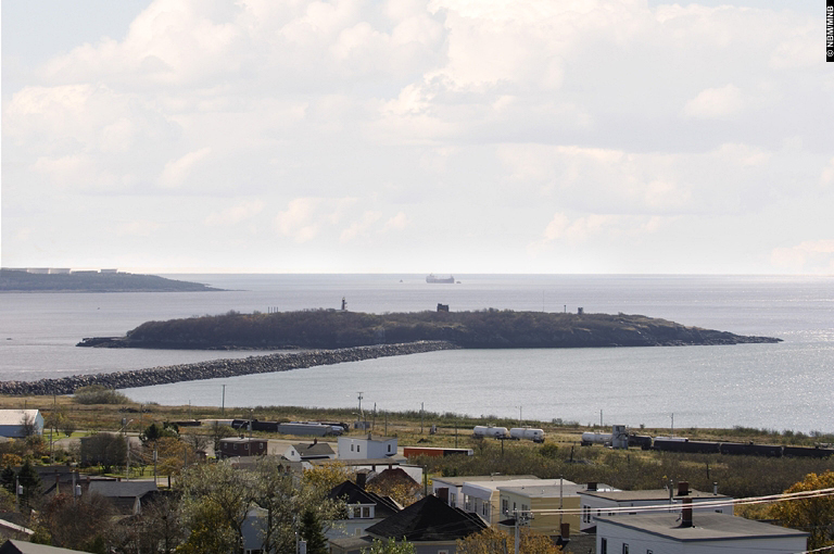 View of Partridge Island from Carleton Martello Tower, Saint John, New Brunswick
