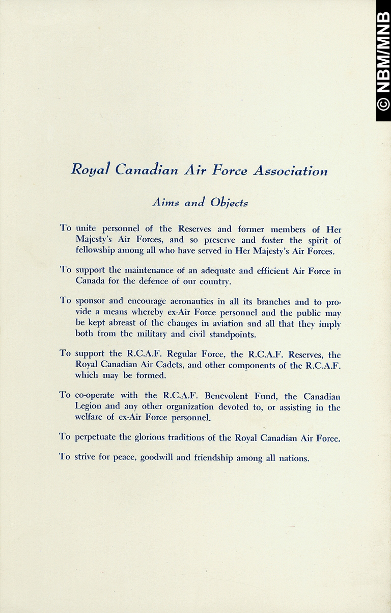 Official Opening, Wing Quarters " Caverhill Hall", 250 (Saint John) Wing, Royal Canadian Air Force Association, Saint John, New Brunswick