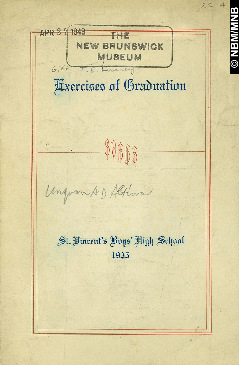 Exercises of Graduation, St. Vincent