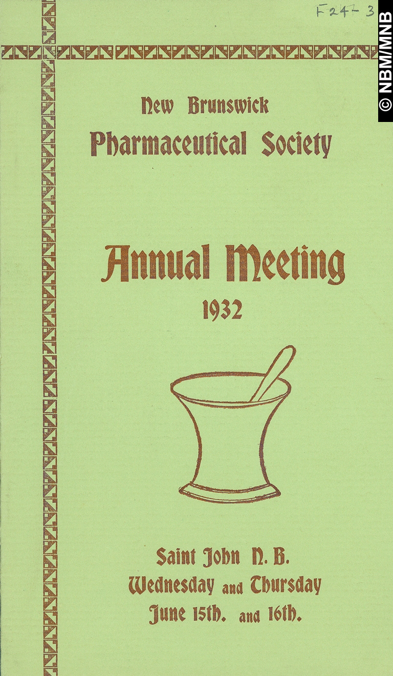 Annual Meeting, New Brunswick Pharmaceutical Society, Saint John, New Brunswick