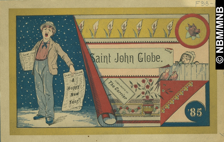 Happy New Year, Saint John Globe, Saint John, New Brunswick