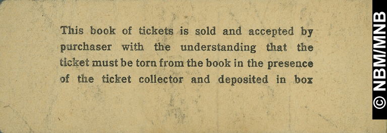 Book of Tickets, West Saint John Ferry, Saint John, New Brunswick