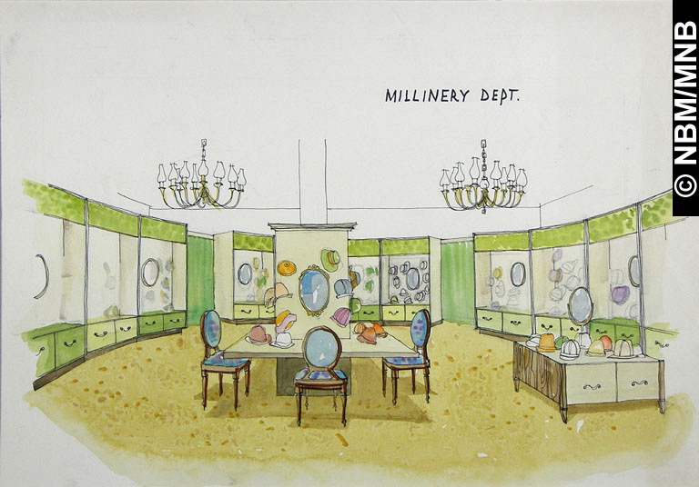 Millinery Department in Proposed Loch Lomond Mall Location of Manchester Robertson Allison Limited, Saint John, New Brunswick