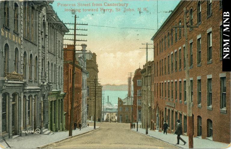 Princess Street from Canterbury Street, Saint John, New Brunswick
