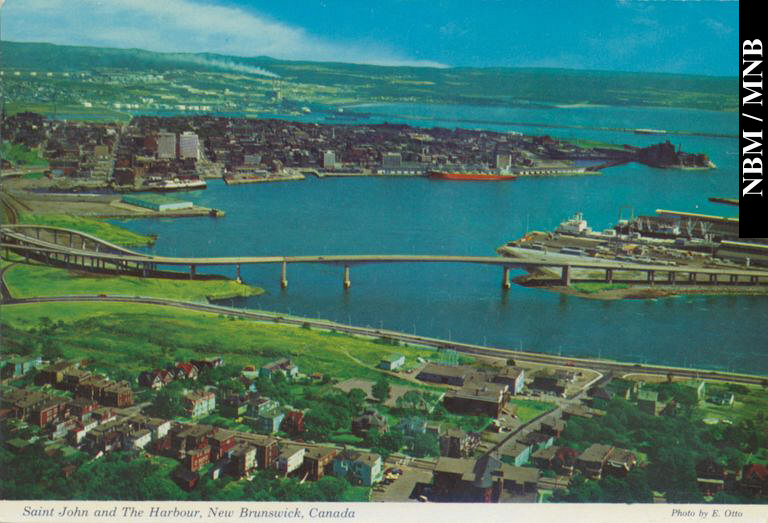View of Saint John and the Harbour, Saint John, New Brunswick
