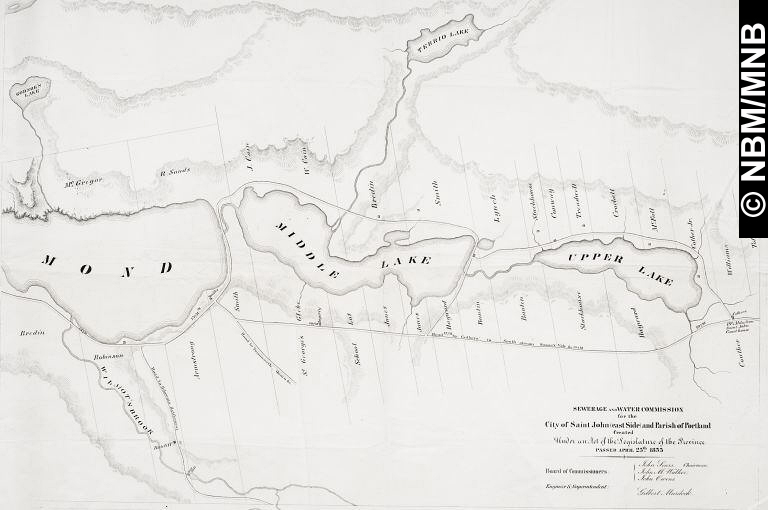 Plan of The Saint John Water Works from the Marsh Bridge to Loch Lomond